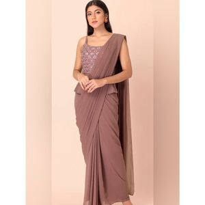 House of INDYA ready to wear saree with attached blouse